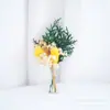 Flores Preservadas, Flores Secas, Recuerdos, Mini Ramos, Boutonnières Mixtos, Decoraciones de Boda para el Novio, Tarjetas de Felicitación, Nervaduras de Hoja en Relieve, Flores Secas