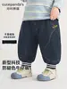 Pantalones vaqueros con puño para niño Kaka Panda Pantalones de otoño para niño Conjunto de otoño para bebé Pantalones casuales para niña de primavera y otoño