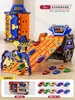 Pista de Ejección de Carreras Coche de Deformación Almacenamiento Coche de Riel Coche de Aleación Coche Deslizante Juguete para Niño Regalo Transfronterizo
