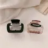 Pinza de Agarre de Letra Simple Pinza de Tiburón Negra Pequeña Pinza para el Cabello de Alta Calidad Pinza para el Cabello de la Mitad de la Cabeza para Mujer Accesorios para el Cabello