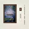 Pintura al óleo de Nenúfares de Monet, pintada a mano, para porche, decorativa, para sala de estar americana, para colgar, famosa, murales vintage.