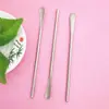 Cuchara de lijado de mango redondo de acero inoxidable Junneng, cuchara de café, cuchara mezcladora, pala para hielo, cuchara para postre y helado, venta al por mayor de fábrica