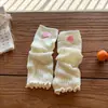 Zhe Li Ropa Infantil Calcetines Cubre Piernas para Niñas 2026 Primavera Nuevos Elegantes Calcetines de Punto para Pantorrilla Infantiles Calcetines Holgados para Bebé Niña