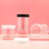 Disponíveis Frascos Transparentes para Creme e Facial 100-550ml Potes Vazios Foscos Plástico PET Potes para Máscara de Argila de Limpeza