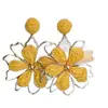 Pendientes Colgantes de Flor Dopamina Primavera y Verano Pendientes de Botón Dulces Simples Versátiles Pendientes de Nicho Simples de Alta Gama Venta al por Mayor