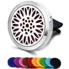 Clip de aromaterapia para coche de acero inoxidable 316L, clip para ventilación de coche, clip para bálsamo y perfume para coche, clip con forma de árbol de perfume para coche