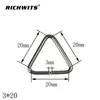 Anillo triangular de acero inoxidable, anillo de conexión triangular, accesorios de equipaje, accesorios de hardware, anillo triangular equilátero 304 316