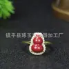 Colar Pingente Anel Brincos de Contas Redondas de Cinábrio Dourado Roxo de Alto Teor com Incrustação de Padrões de Nuvem Joias de Cinábrio Cloisonné
