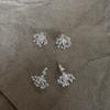 Pendientes de moda estilo coreano estilo frío de fuegos artificiales diseño de nicho femenino pasador de plata 925 mini pendientes exquisitos retro