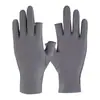 Guantes de Protección Solar para Mujer, Elásticos, Delgados, Dedos Medios al Descubierto, Dos Dedos al Aire Libre Anti-UV Conducir Deportes Manicura Guantes Transfronterizos