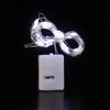 Dropshipping Internacional, Luz de Bateria Botão Sem Densidade, Luz de Garrafa, Luz de Garrafa de Vinho, Cordão de Luz para Bolo de Flores, Caixa Quadrada Pequena, Branco Pequeno