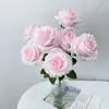 Nuevo producto: Ramo de 7 Rosas Anna para Decoración de Hogar Pastoral, Exhibidor de Ventana, Flores Artificiales, Venta al por Mayor de Exportación, Arreglos Florales Falsos