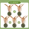Brinquedo para Gato Bola de Erva-de-gato Pena Molar Auto-divertimento para aliviar o tédio Pedaços de Erva-de-gato Bola Varinha para Gato Fileira de Pelo de Gato Especial para Gato