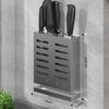 Jaula para palillos de alta gama para el hogar, soporte para palillos, portacuchillos, escurridor integrado para colgar en la pared, estante de almacenamiento para cocina