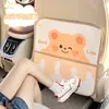 Mesa plegable para coche Blue Rain, diseño de dibujos animados, mesa para respaldo de asiento de coche, bolsa colgante de almacenamiento, cubo de basura para coche, bolsa de almacenamiento