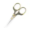 Flor de Ameixa Tesoura Pequena Vintage Exquisita Tesouras de Bordado Feitas à Mão Tesouras para Ponto Cruz Tesouras de Espinho de Aço Inoxidável Tesouras de Chá Portáteis Domésticas