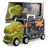 Ventas Calientes Transfronterizas Coche Contenedor de Juguete de Dinosaurio para Niños Tiranosaurio Rex Coche de Almacenamiento Coche de Retroceso Regalo para Niño