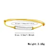 Pulsera trenzada de hilo encerado con etiqueta curva de acero de titanio pulido espejo, Pulsera de muñeca trenzada ajustable de acero inoxidable de colores