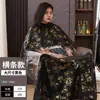 Bata de Peluquería Estampada en Oro al por Mayor, Bata de Corte de Peluquería para Salón, Ampliada y Ensanchada, Bata de Peluquería Transparente, Se Puede Estampar con Logo