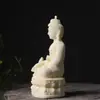 Ventas Directas de Fábrica Tallado de Frutas de Marfil Imitación Estatua del Buda de la Medicina Adorno Escritorio Oficina Hogar Decoración Mayoreo