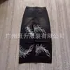 Jeans Personalizados con Estampado Retro Americano Gótico Punk Oscuro Casual de Calle Y2K Costa Oeste Vintage