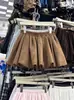 [Suede de Capa de Aire 280g] Falda de Capullo de Flor para Mujer Nueva Otoño e Invierno Suelta y Versátil Falda Abullonada de Línea A