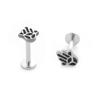 F136 Pendientes Sencillos de Hueso Palma Pata de Oso Hoja de Cáñamo Joyería para Piercing Pendientes para Mejor Amiga Pareja Stock Listo de Fábrica