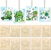 Pintura DIY Transfronteiriça, Pranchas de Desenho, Pranchas de Madeira para Pintura Infantil, Vários Padrões de Feriado, Enfeites Decorativos de Madeira, Dia dos Namorados
