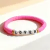Venda Quente Transfronteiriça Pulseira de Argila Macia para Fãs da Taylor Swift Carta Amante Pulseira de Contas para Fãs de Shows