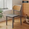 Cadeira de plástico Mesa de jantar engrossada doméstica Cadeira de jantar Confortável sedentário comercial Rattan Banqueta simples Cadeira de vime