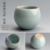 Oferta Especial de Liquidación Taza de Té Cerámica Kung Fu Juego de Té Taza de Degustación de Té Azul y Blanco Taza de Maestro Taza Individual Porcelana Blanca Pintada a Mano Taza de Arena Púrpura