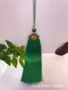 15cm Dielianhua Estilo Chino Popular Borla de Cloisonné Borla Dinastía Han Borla de Solapa Prensada Colgante para Coche