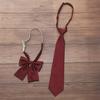 Traje de sarga burdeos, rojo y morado, corbata pequeña JK para hombre, estilo universitario, estudiantes, pajarita gratis, moda femenina.