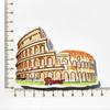 Fabricantes de suministro de comercio electrónico transfronterizo al por mayor Italia Roma imán de impresión 3D pegatinas para refrigerador artesanías conmemorativas de viaje