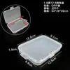 Caja Rectangular de Plástico PP para Joyería, Ferretería, Almacenamiento de Equipo de Pesca, Caja de Empaque para Joyería, Caja de Papelería para Escritorio, Caja de Almacenamiento con Tapa