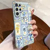 Popular en Japón y Corea del Sur, esta funda retro de una sola capa para Galaxy S26 con patchwork floral azul presenta un diseño de cobertura total con recortes precisos para el S25