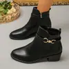 2026 novas botas de tornozelo plataforma com salto plataforma grossa outono e inverno europeias e americanas plus size femininas, botas de cano curto emagrecedoras e estilosas