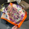 Pañuelo Cuadrado Pequeño de Anacardo Vintage 70cm Pañuelo de Seda Pañuelo Protector de Cuello Estampado Pañuelo Profesional Versátil Pañuelo