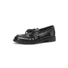Zapatos de tacón bajo de cuero de caballo lavado al agua para mujer, nuevo estilo otoño/invierno, cuero genuino, con cordones, cómodos, punta redonda, apertura profunda, zapatos de mujer