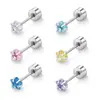 Aretes de Acero de Titanio con Estrella para Mujer, Aretes Pequeños Mini para Perforación de Oreja, Clavos para Hélice de Oreja, Lavables y Aptos para Dormir, Clavos de Aleación de Titanio para Oreja, Accesorios para Oreja