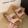 Chinelos Birkenstock Planos para Mulheres, Novo Estilo Verão 2026, Laço Estilo Francês, Super Populares, Perfeitos para Combinar com Vestidos, Sandálias Deslumbrantes