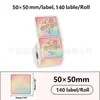 Papel Térmico con Gradiente de Color Ciclo Multicolor Adecuado para Papel de Etiqueta Térmica Jingchen B3S, Detong P1, Puchu Aq00
