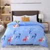 Funda de edredón de nuevo estilo, Sábana de algodón con estampado de aloe vera para primavera y verano, Colcha cepillada, Ropa de cama individual, Producto único para dormitorio de estudiante al por mayor