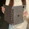 Funda estilo coreano de estrella marrón adecuada para funda de tableta Apple iPad Pro con ranura para lápiz, Air 8 anti-doblez, mini plegado en Y 10ª generación