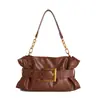 Bolsas de Mujer Transfronterizas 2026 Nuevo Estilo Coreano Moda Plisada Bolsa Nube Gran Capacidad Hombro Cruzado Debajo del Brazo Bolso de Moda