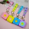 Lindo Monedero de Silicona Color Macaron Conveniente Estilo Coreano de Dibujos Animados Monedero Bolsa para Cosméticos Audífonos Llaves