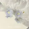 Aretes de Flores Aretes para Mujer Explosivos Alto Sentido de Gama Hada Dulce de Primavera Lindos Aretes Alto Sentido de Gama Combinan con Todo Nicho