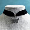 Comercio exterior transfronterizo Amazon gótico retro mariposa negro terciopelo clavícula collar mujer cuello collar venta directa de fábrica