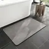 Tapete de Diatomáceas Amazon Transfronteiriço Cor Sólida Absorvente Banheiro Vaso Sanitário Porta do Vaso Sanitário Antiderrapante Tapete Doméstico Doméstico