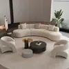 Juego de sofá y mesa de centro para lobby de hotel para oficina de ventas, área de negociación y descanso, recepción, salón de belleza, club, forma de arco en esquina